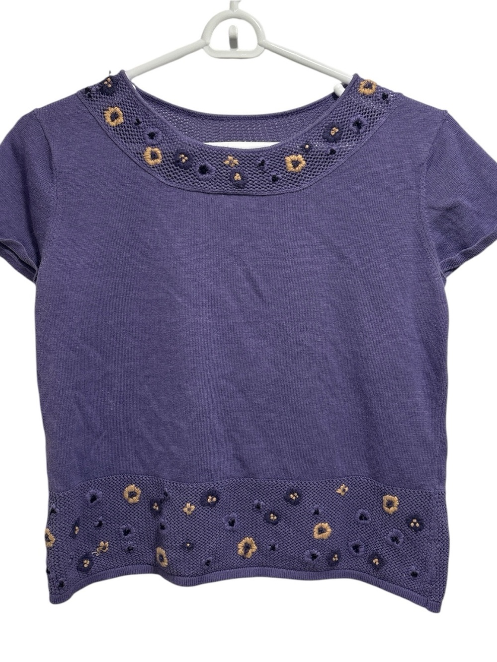Knit Flower Top